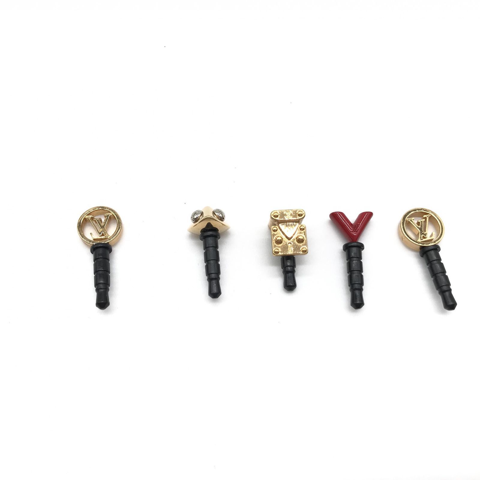 数量限定価格!! LOUIS VUITTON 5個セット スマホイヤホンジャック ルイヴィトン アクセサリー