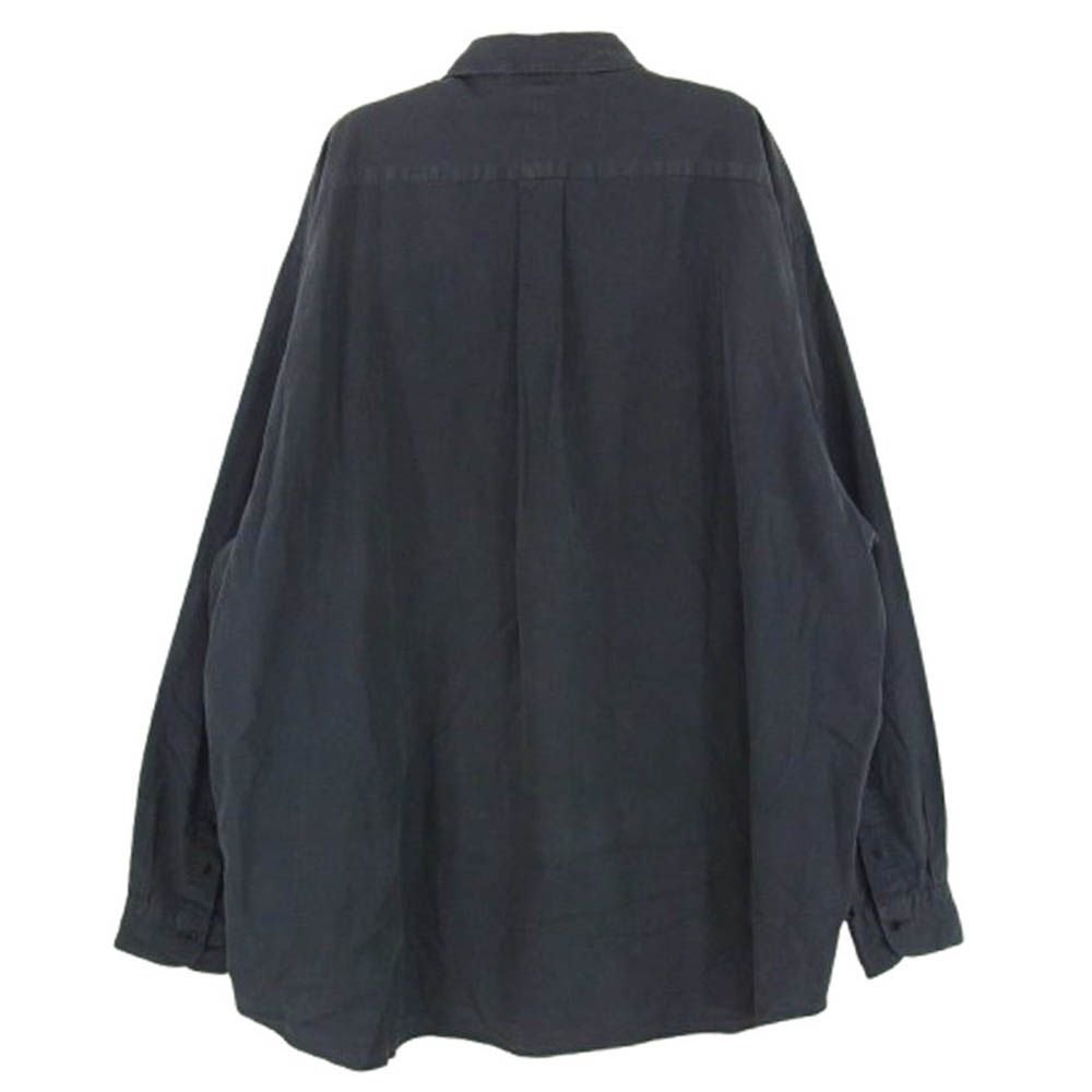 COMOLI コモリ 22SS V01-02001 コモリシャツ レギュラー カラー 長袖 シャツ ブラック系 4