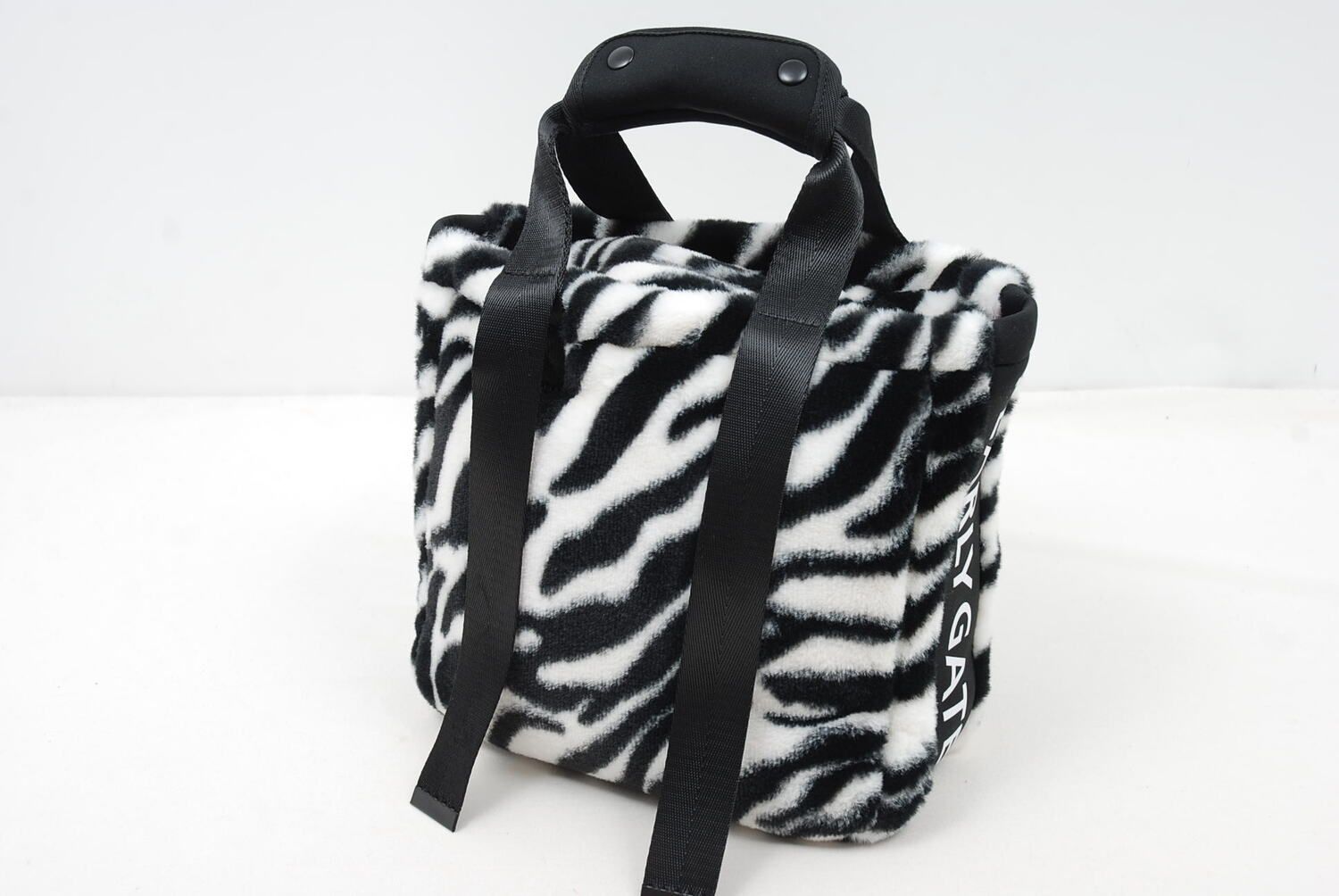 中古 パーリーゲイツ PEARLY GATES カートバッグ ブラック×ホワイト