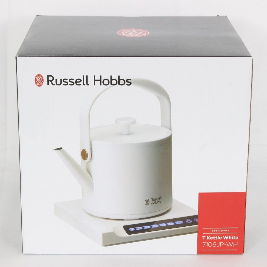 ラッセルホブス 7106JP-WH ホワイト 0.6L 電気ケトル 温度調整 Russell Hobbs 本体