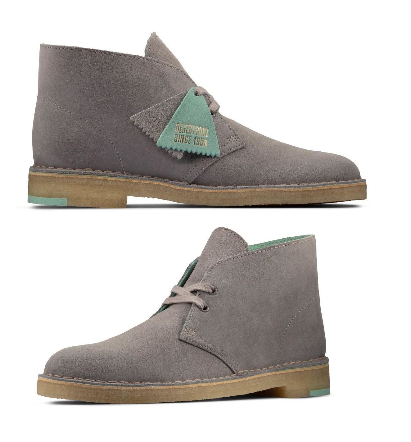 送料無料（一部除く） Clarks Desert Boot Grey Combi 25.5cm 新品