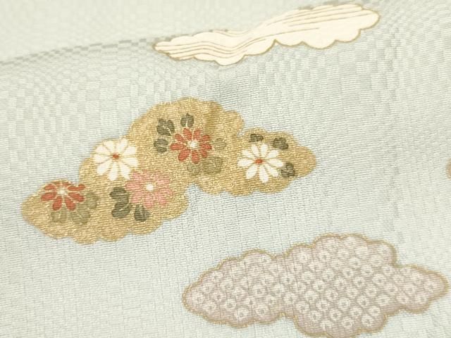 平和屋着物○訪問着 駒刺繍 舞花文 金彩 正絹 逸品 CAAX5833gh 平和屋