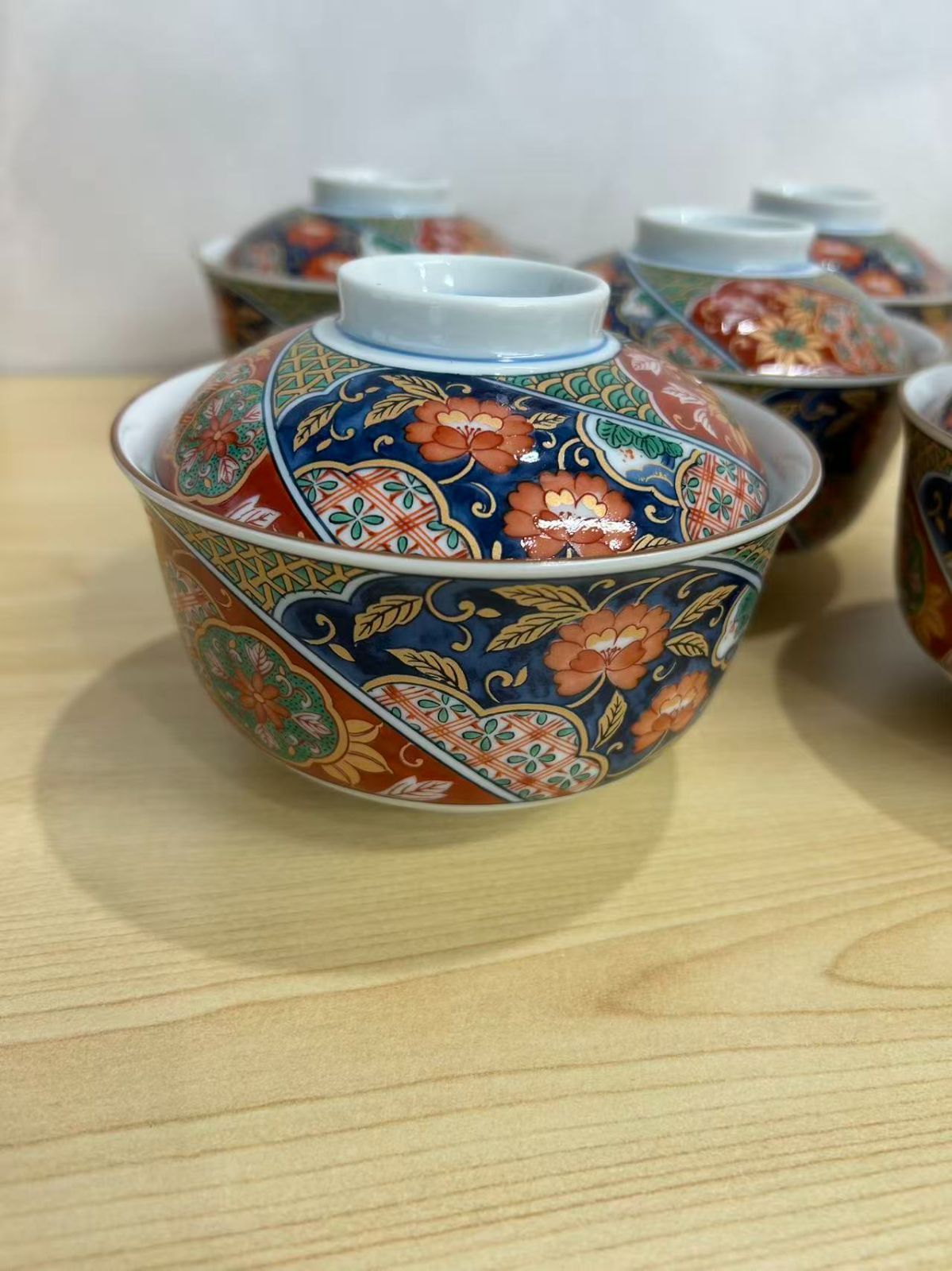 未使用　龍峰　蓋物　雑煮碗　5客 未使用 龍峰 蓋物 雑煮碗 5客
