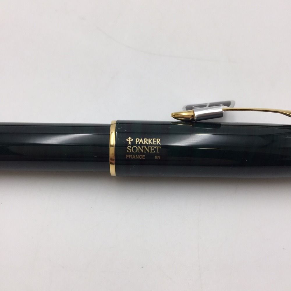 PARKER SONNET万年筆Fインク2本セット マーブルグリーン PARKER SONNET 万年筆 F インク2本セット マーブルグリーン 美品