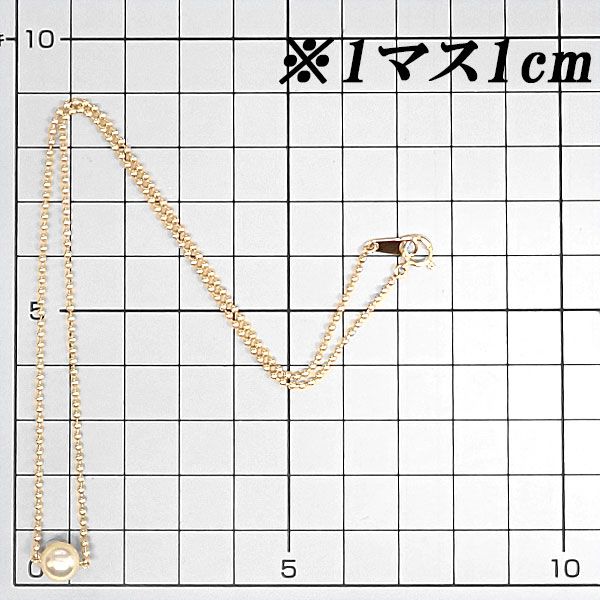 ミキモト アコヤ真珠 ネックレス K18イエローゴールド MIKIMOTO 一粒  