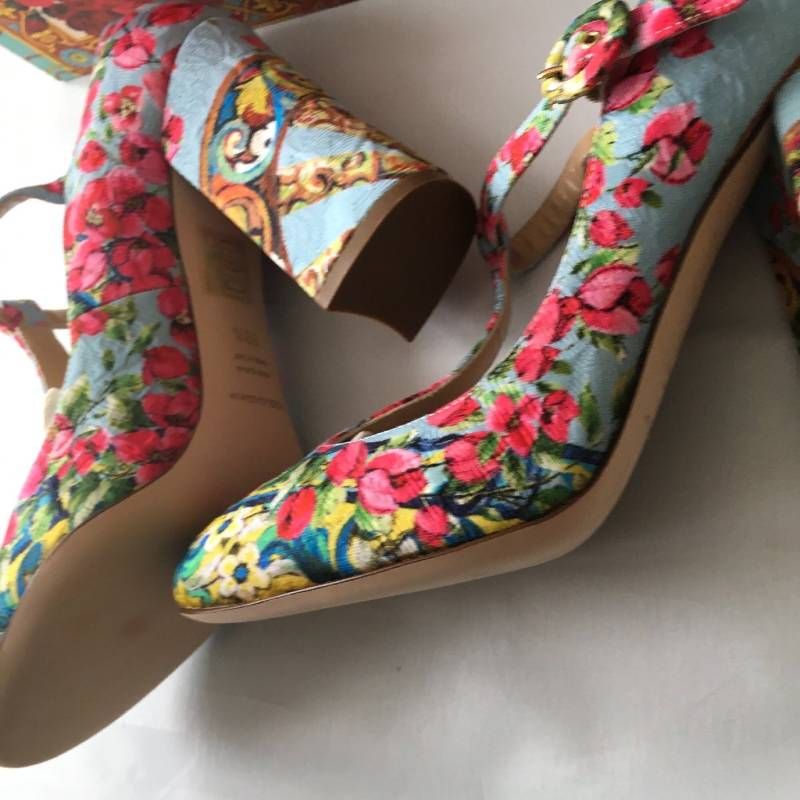 新品 DOLCE & GABBANA ドルチェ＆ガッバーナ フラワー パンプス39 1/2