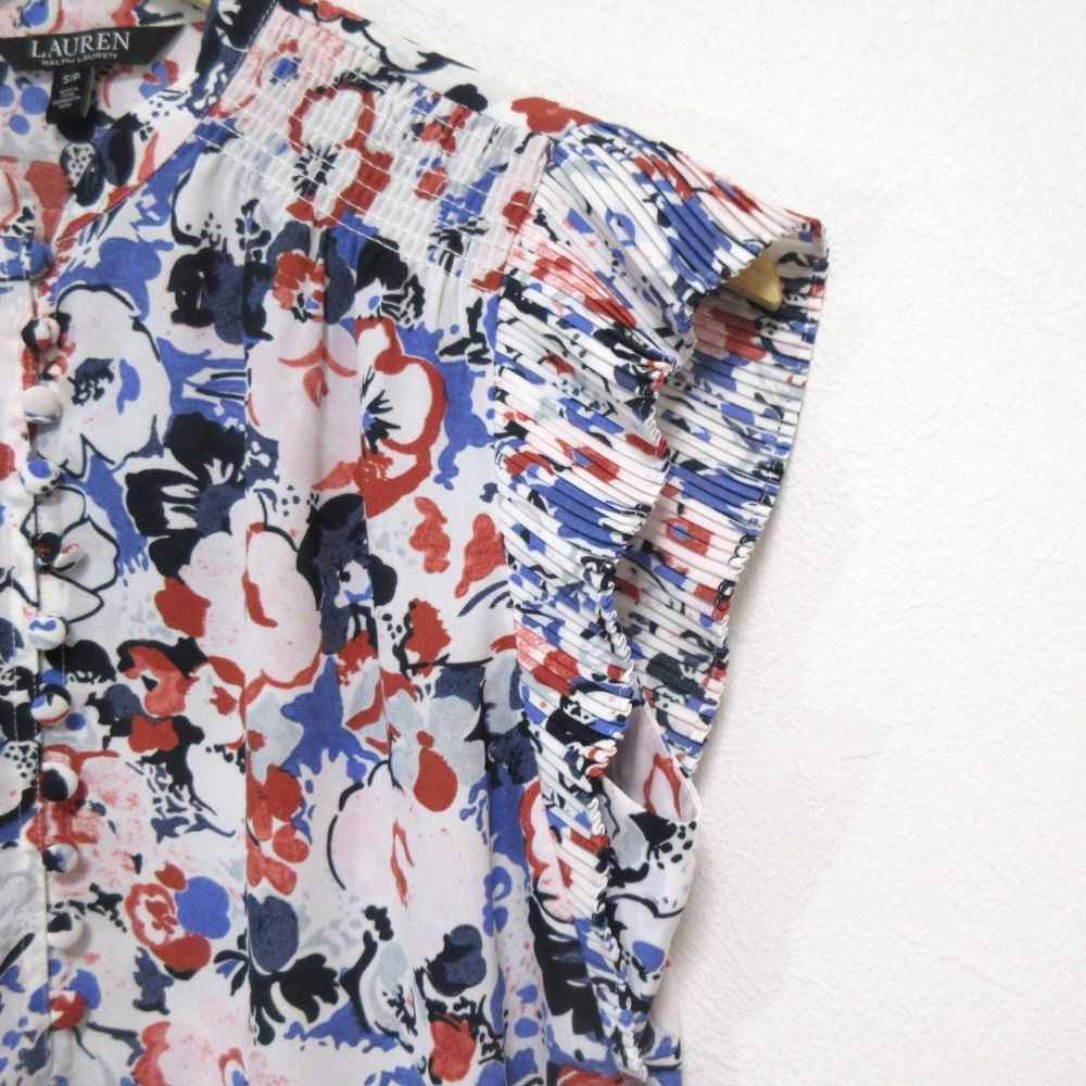 美品 21SS LAUREN RALPH LAUREN ローレンラルフローレン フラワー 