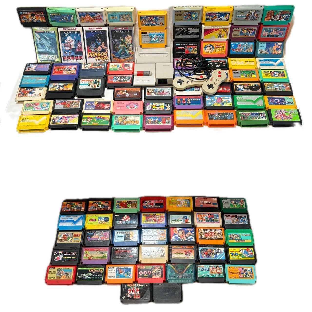 ニューファミコン本体|コントローラー|カセット96本セット| き4本あり|No.778