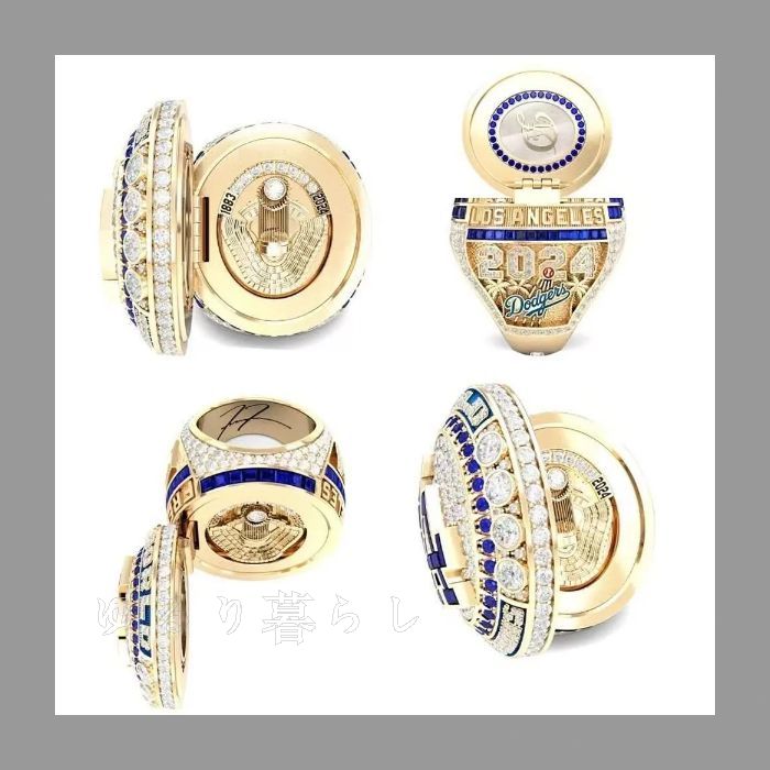 【非売品ケース付き！！】ドジャース2024ワールドチャンピオンリング大谷翔平指輪 ケース付き】大谷翔平 2024年 MLB ワールドシリーズ優勝記念リング