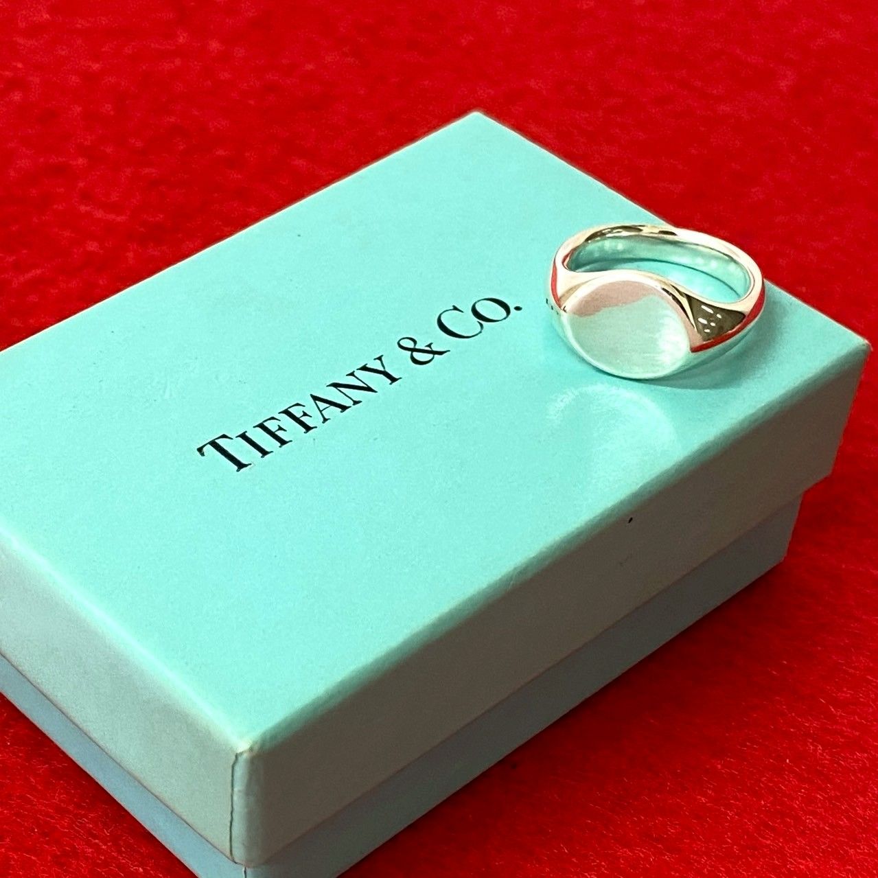極 美品 希少品 TIFFANY&Co. ティファニー シグネット リング