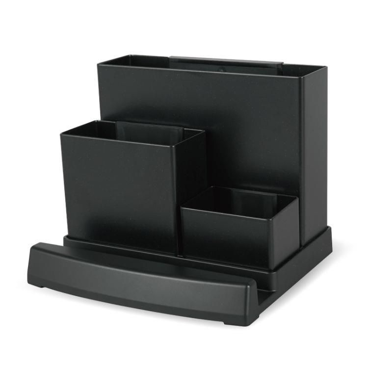 （まとめ買い）カール事務器 デスクオーガナイザー 卓上収納・整理 ブラック TS-003-K 【×3セット】