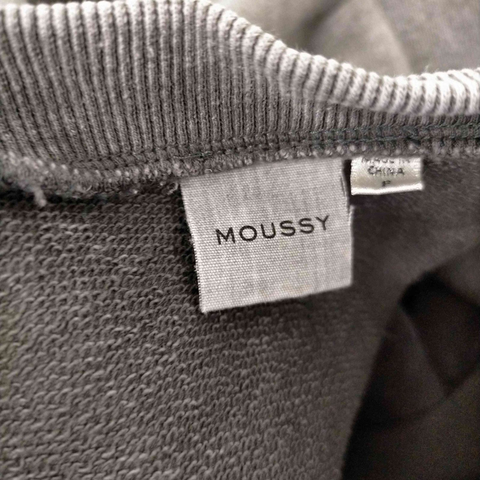 マウジー moussy GARMENT DYE CUT OF F プルオーバー レディース FREE