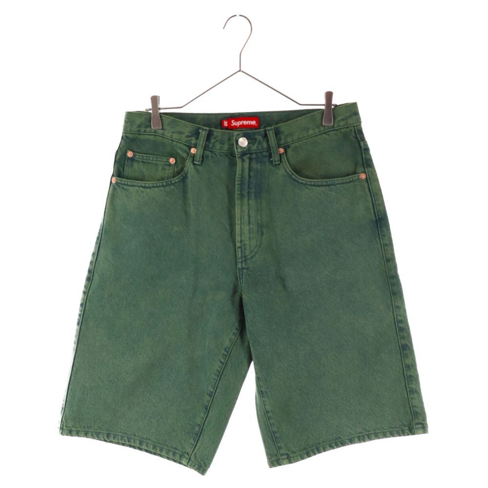 SUPREME (シュプリーム) 23SS Baggy Denim Short Washed Green バギーショートデニム グリーン - メルカリ