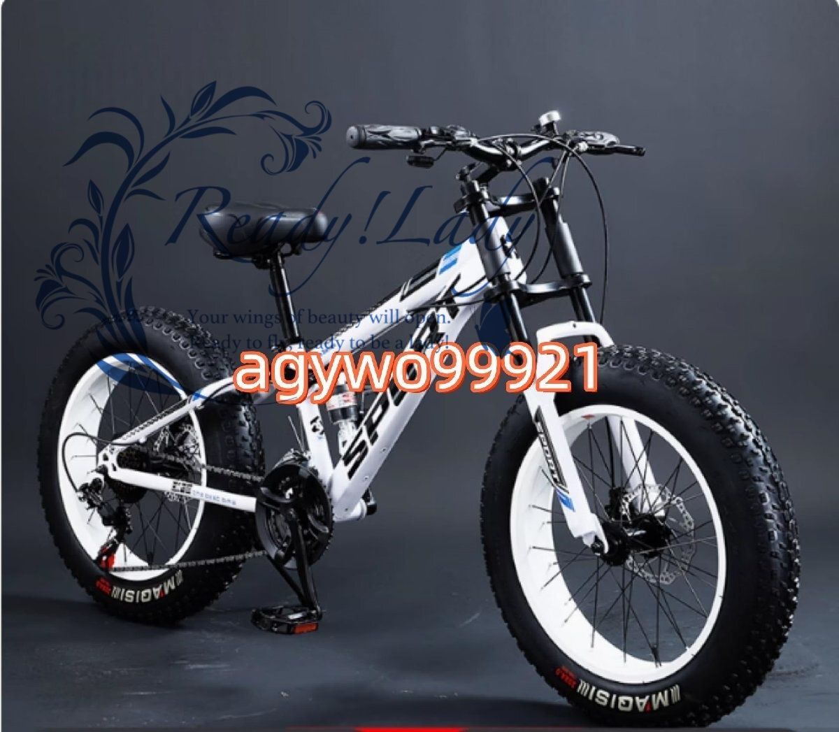 自転車24インチ30スピード ファットバイクバイパー スノーモービル 4.0 ワイドラージホイール ファットタイヤバイク