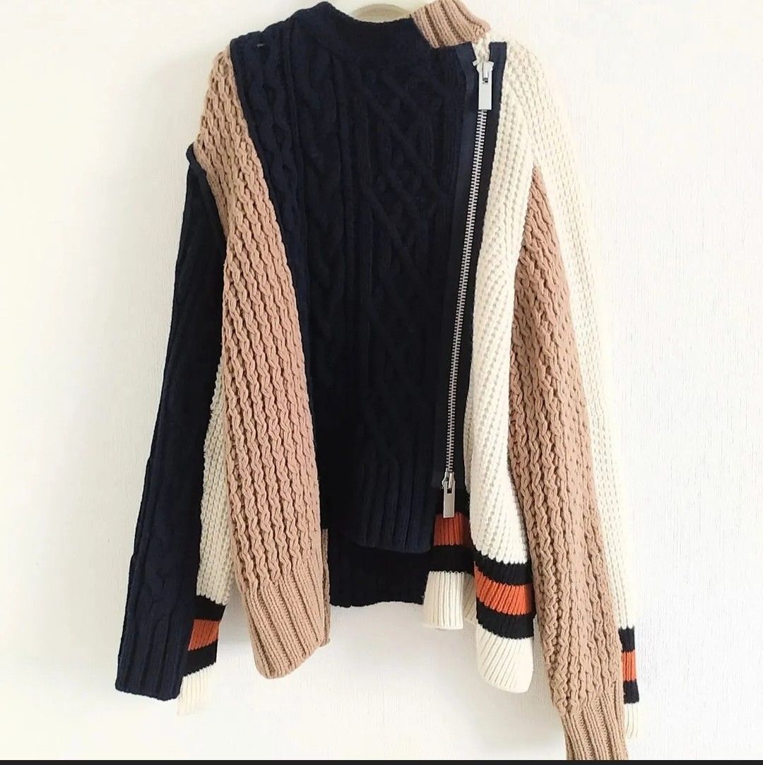 ユニセックス】 2018AW／Knit Riders Jacket Riders Zip Up Knit