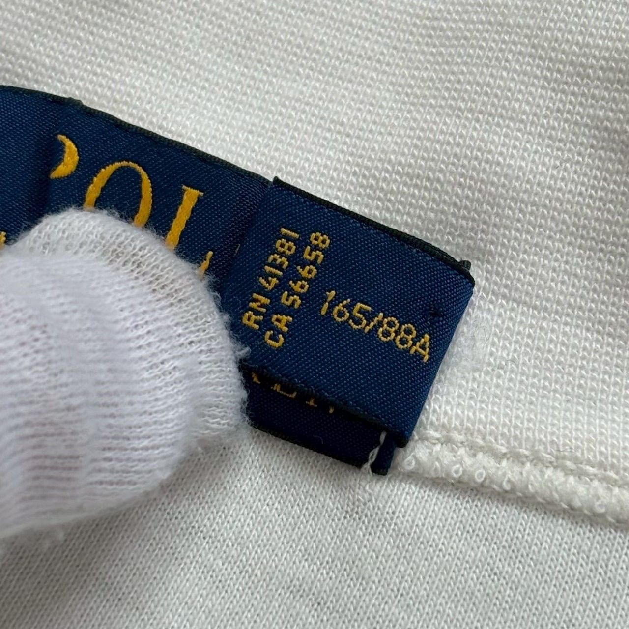 POLO Ralph Lauren ポロ ラルフローレン ハーフジップスウェット 白 