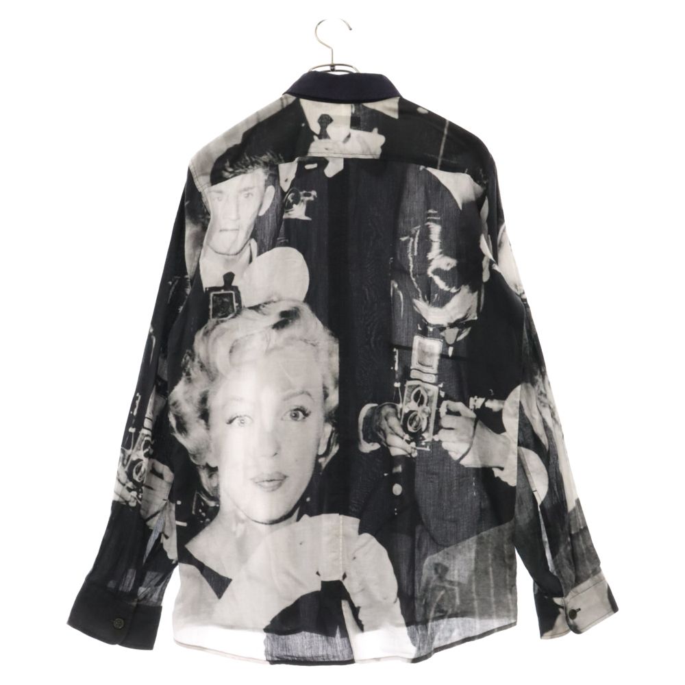 Dries Van Noten★プリント ドレープ トップ 長袖 ナイロン 花柄 Embroidered cotton shirt - Autumn-Winter Men | Dries Van Noten