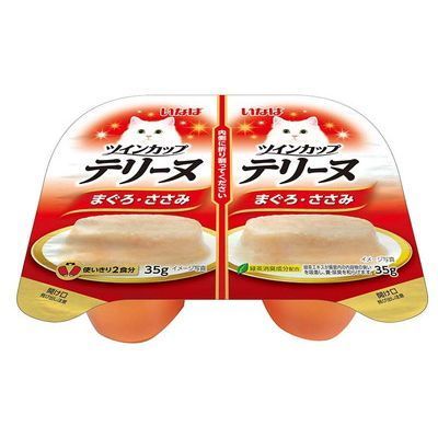 いなば ツインカップ テリーヌ まぐろ ささみ 35g×2パック 1ケース48セット