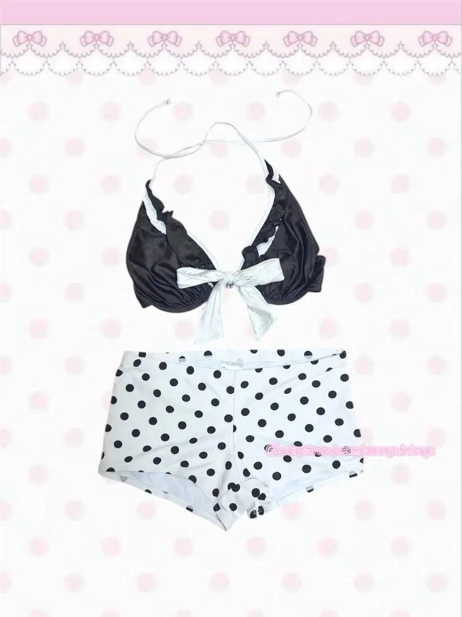 WEB限定 ワンピースセットビキニ snidel チェック ブラック リボン水着