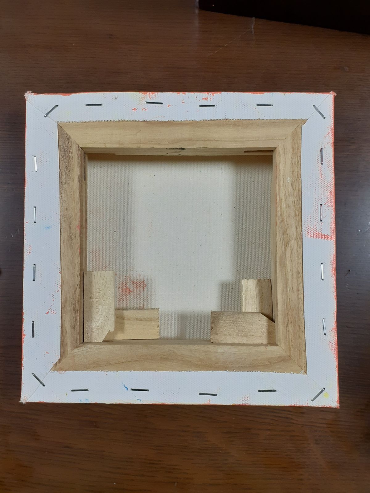 ハッピー太陽と虹 20×20cm 油絵 画家 小楠アキコ作品 - ハッピー太陽