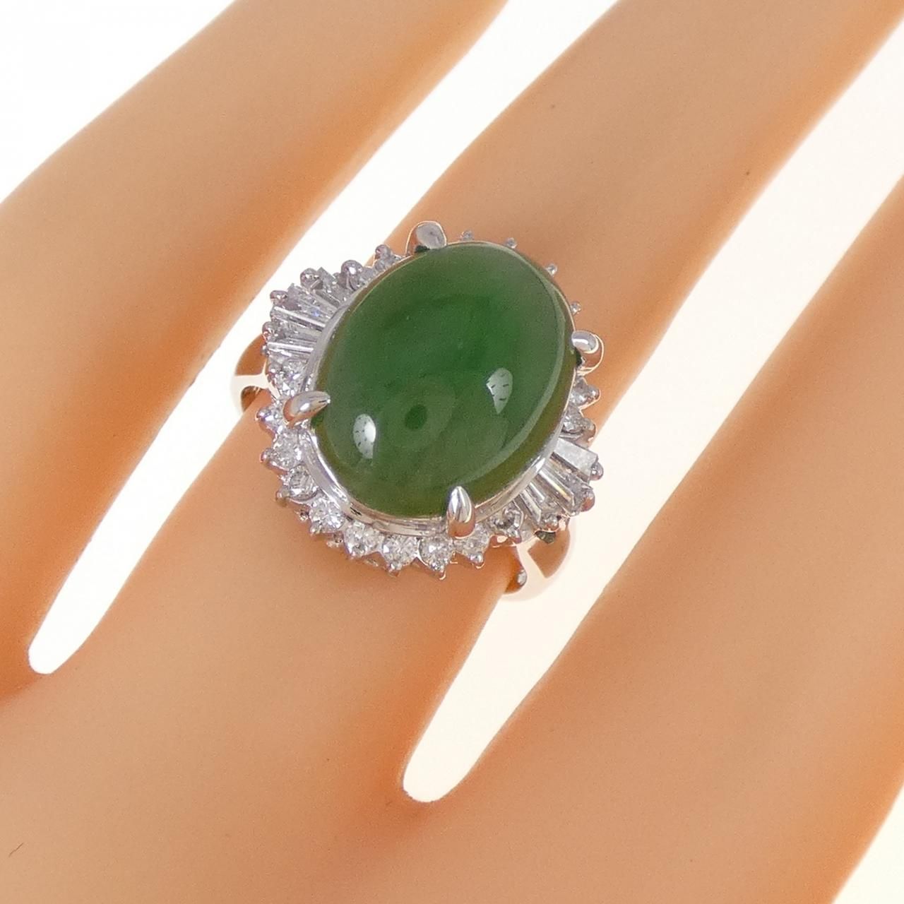 PT900 ヒスイ リング 5.89CT - メルカリ 