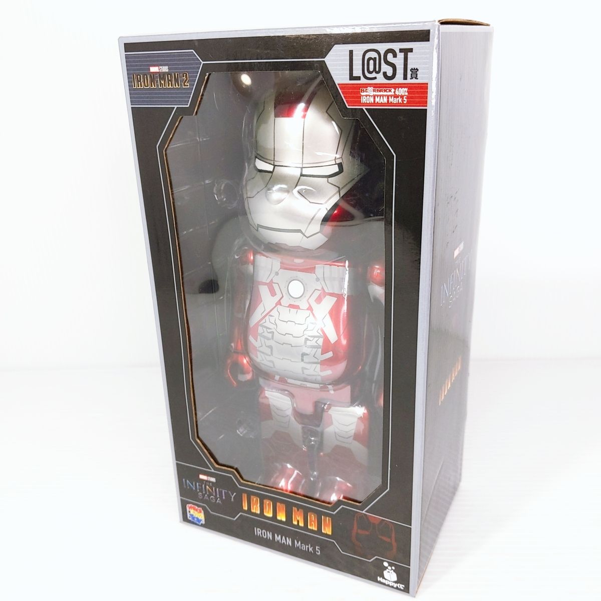 ハッピーくじ ラスト賞 アイアンマンMark.5 ベアブリック フィギュア 新品 Happyくじ ベアブリック アイアンマン Mark5 BE@RBRICK