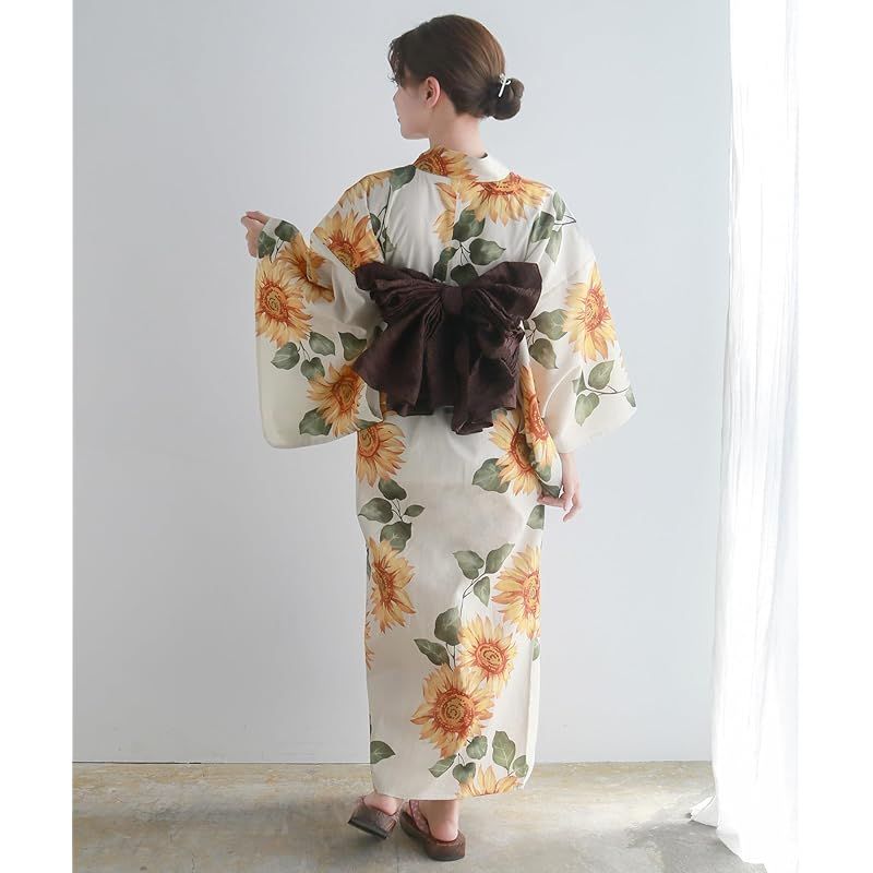 KYOETSU] 浴衣セット 変わり織 生成りワンピース 2点セット浴衣　兵児帯 Amazon | [KYOETSU] [キョウエツ] 浴衣セット 変わり織 生成り 2