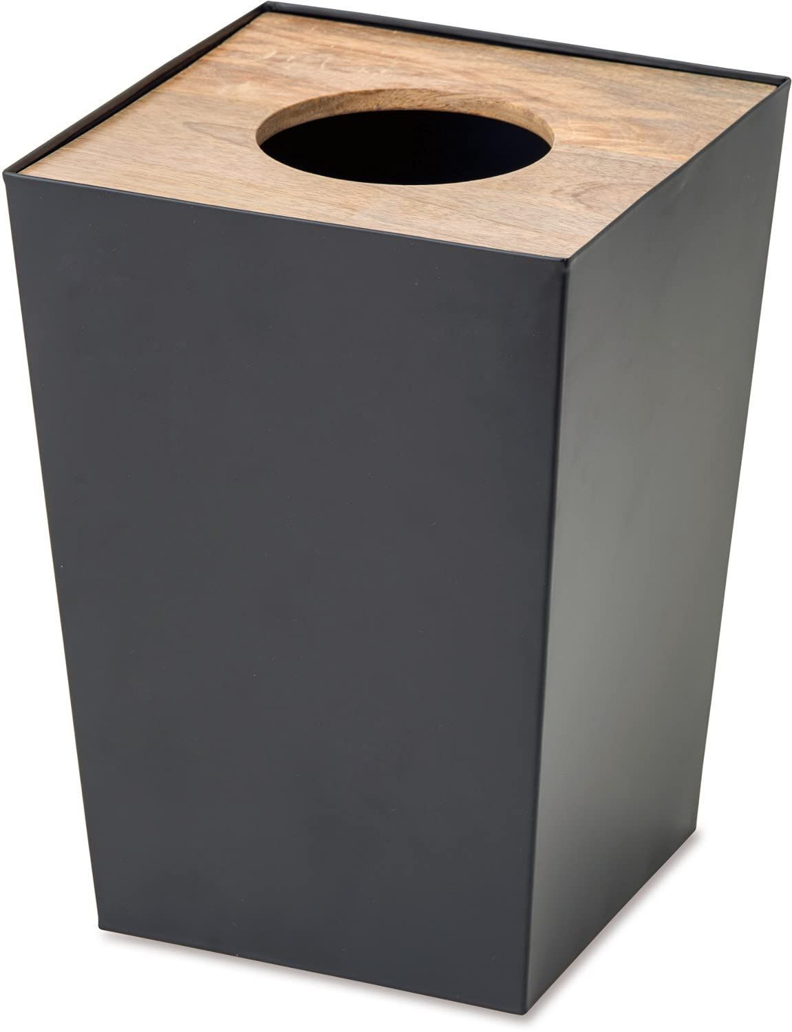 コンパクト Size Large_PatternName スクエア POSH LIVING ポッシュリビング ダストボックス スクエア ブラック L 41320 ラッキー