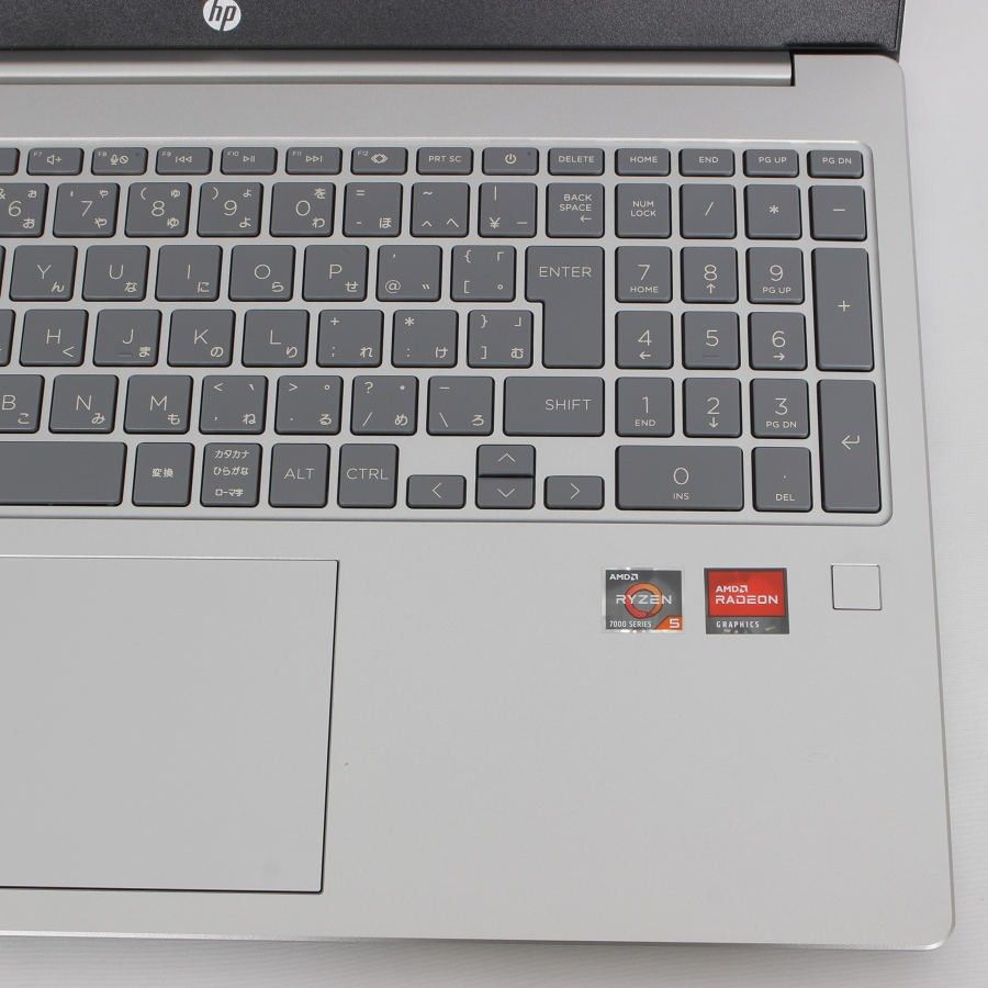 美品】HP 15 Ryzen 5 7530U 15-fc0003AU ナチュラルシルバー