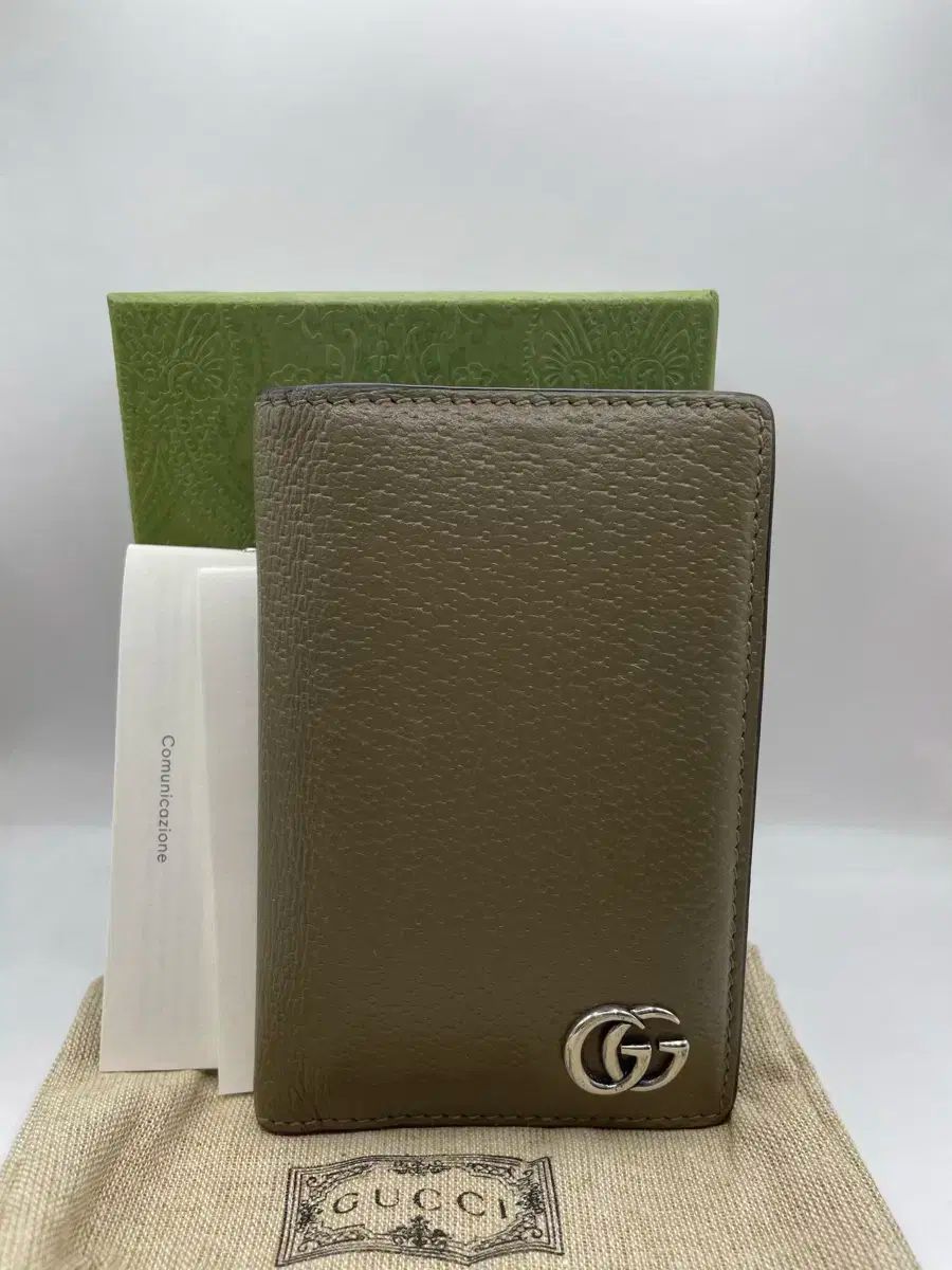 OS GUCCI(グッチ) マーモント シルバー金具 ロゴ オーガナイザー カードウォレット