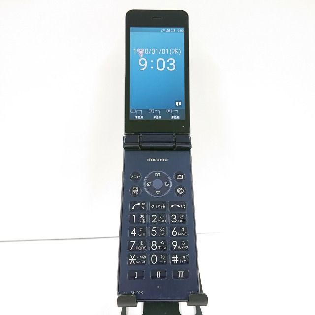 ジャンク品】AQUOS ケータイ SH-02K docomo ブルーブラック 送料無料