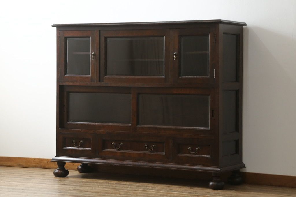 松本民芸家具 C型サイドボード 中古 食器棚 キャビネット 収納棚 戸棚