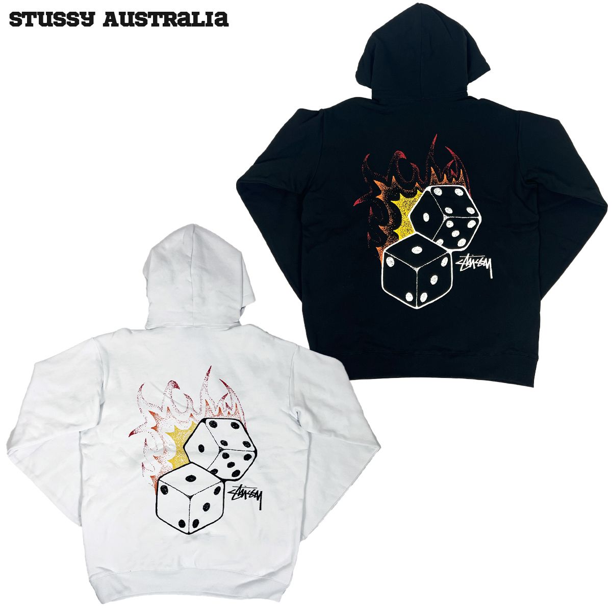 ステューシー パーカー Stussy Australia Fire Dice Fleece Hoodie
