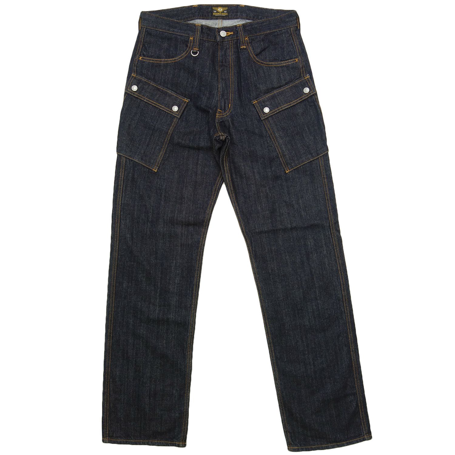 KOJIMA GENES児島ジーンズ　デニムパンツ　カーゴ　ブッシュ　インディゴ KOJIMA GENES児島ジーンズ デニムパンツ カーゴ ブッシュ