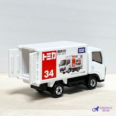 タカラトミー トミカ No.34 いすゞ エルフ トミカシリーズ ミニカー いすゞ  ISUZU 日本車 トラック  白 ホワイト 3歳以上 モデルカー