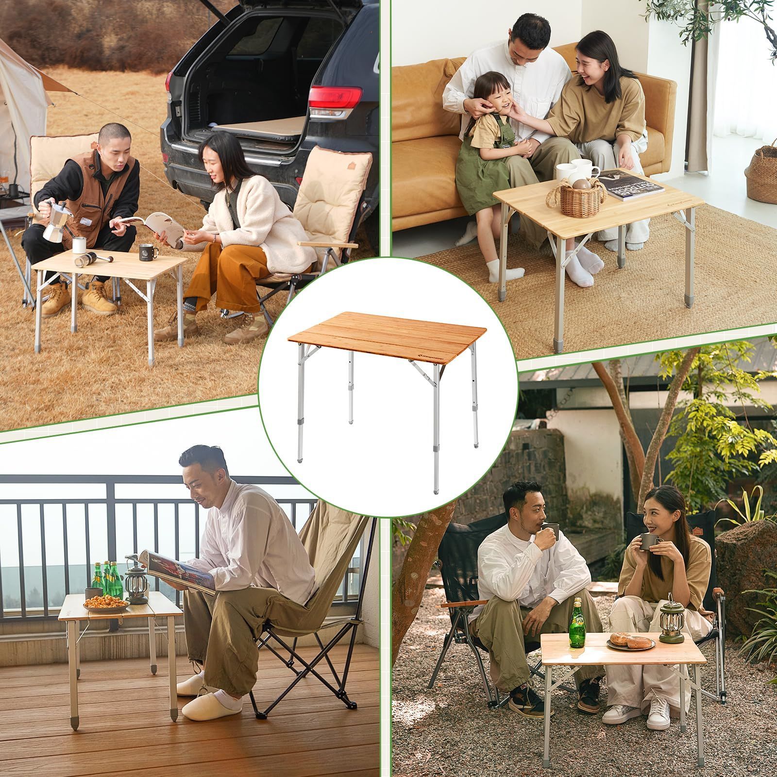 KingCamp バンブー折りたたみテーブル KingCamp バンブー折りたたみテーブル Amazon.co.jp: KingCamp