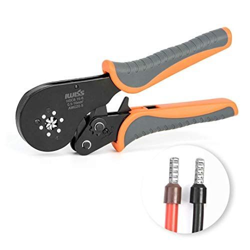 アイウィス IWISS フェルール用圧着ペンチ ワイヤーエンドスリーブ用 棒端子用 0.5-14.0mm2 HSC8 16-6