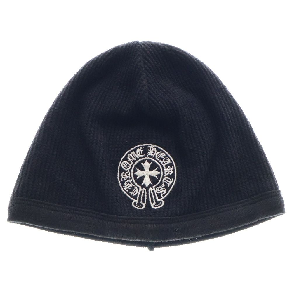 CHROME HEARTS クロムハーツ THERMAL BEANIE CH PLUS サーマルビーニー ホースシュー刺繍 ニットキャップ 帽子 ブラック