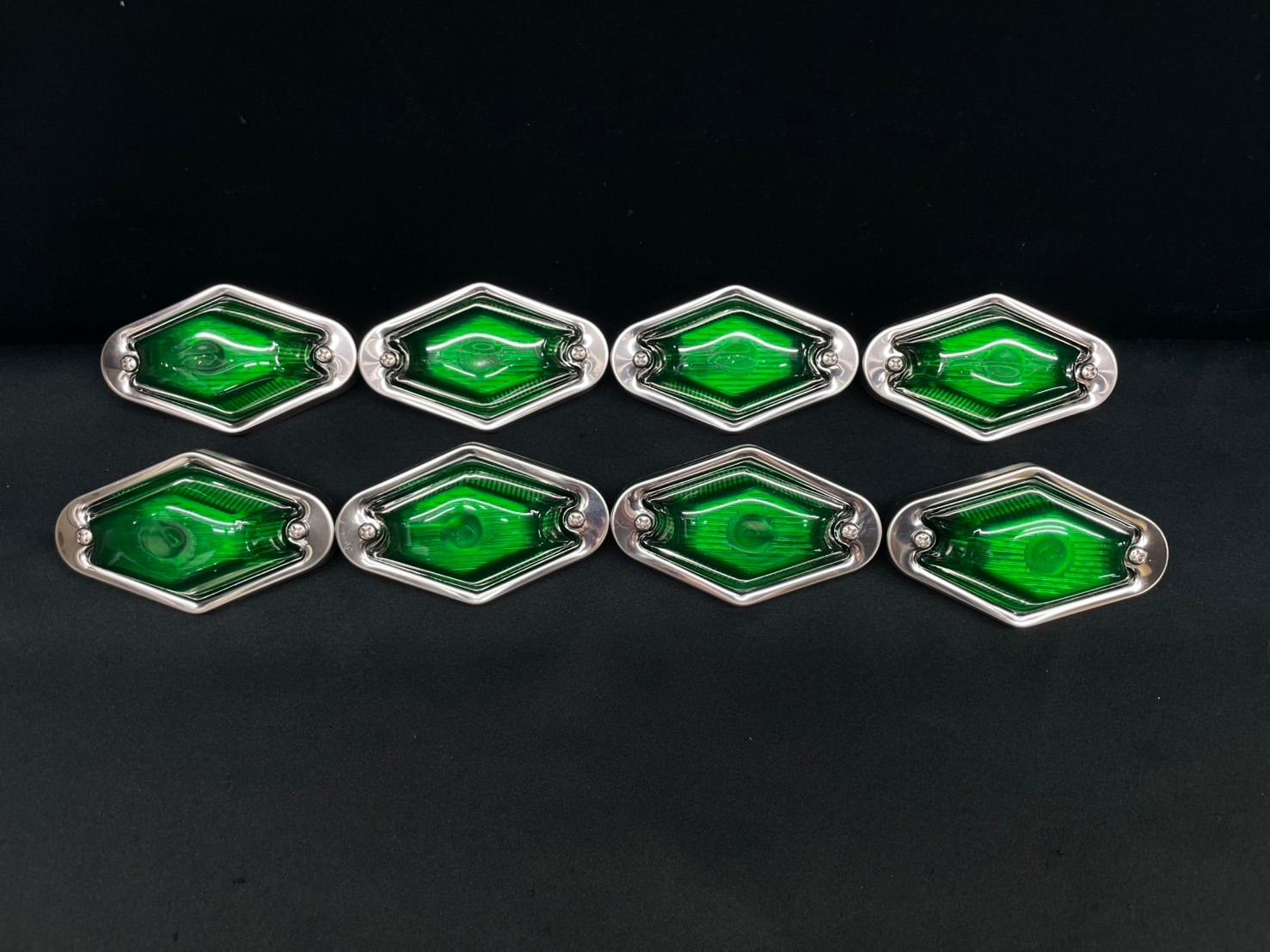 S84 菱形マーカーランプ グリーン 8個 緑 ひし形マーカー IS 板橋用品