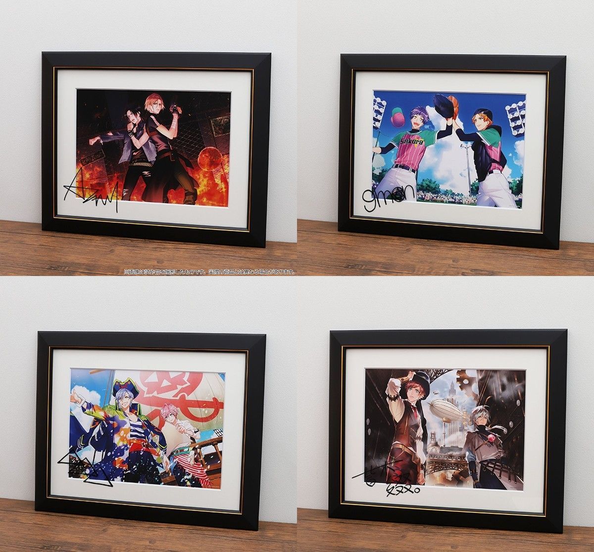 A3!展】東京会場 複製サイン入りキャラファイングラフ 未使用 2 a3