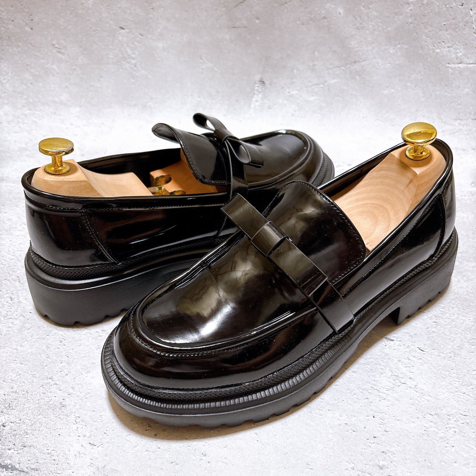 定価 ¥14,300 SY UNITED ARROWS リボンベルトローファー フラット 25cm 