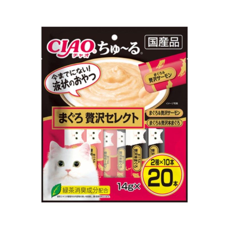 いなばペットフード株式会社 CIAO ちゅ～る まぐろ 贅沢セレクト 14g×20本入り 16袋セット