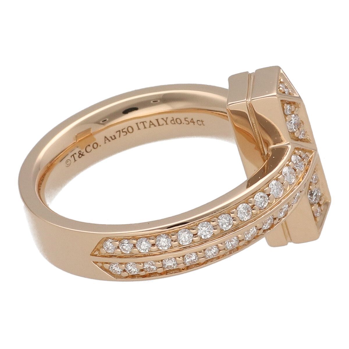 中古】 Tiffany & Co. ティファニー Tワン ワイド ダイヤモンド 中古】 Tiffany & Co. ティファニー Tワン ワイド ダイヤモンド