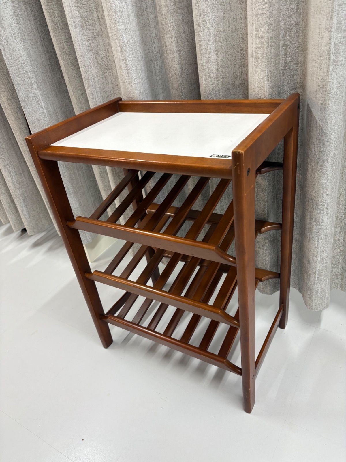 オールド カリモク◇karimoku マガジンラック スリッパ収納 電話台