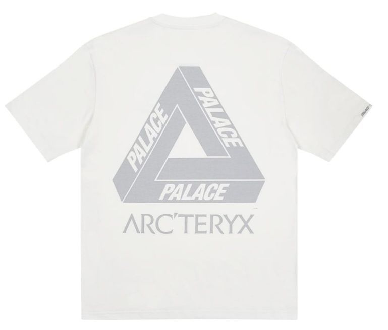 新品タグ☆PALACE×ARC'TERYX パレス×アークテリクス 半袖シャツ REFLECTOR TEE 白 WHITE サイズL