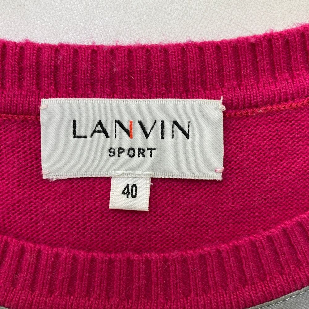 サイズ：40 LANVIN SPORT ランバン スポール ニットセーター ピンク系