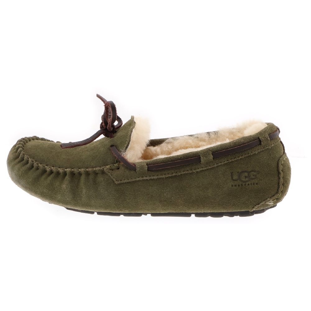 UGG (アグ) スエード モカシン レザーシューズ カーキ US7/25.0cm