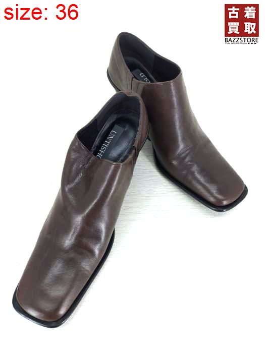 アンチショルド UNTISHOLD Naty-2 Leather ブーツ レディース 36 