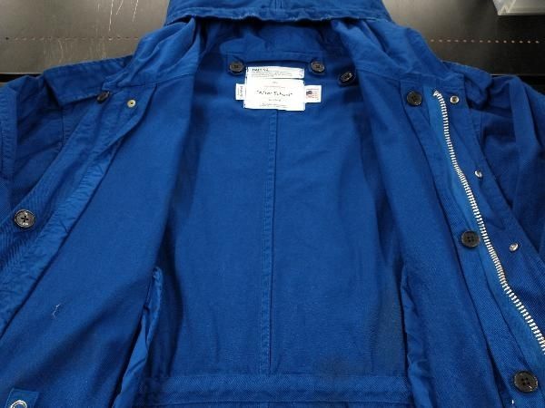DAIRIKU 22A/W Jimmy Washed Mods Coat Royal Blue O-3 ダイリク