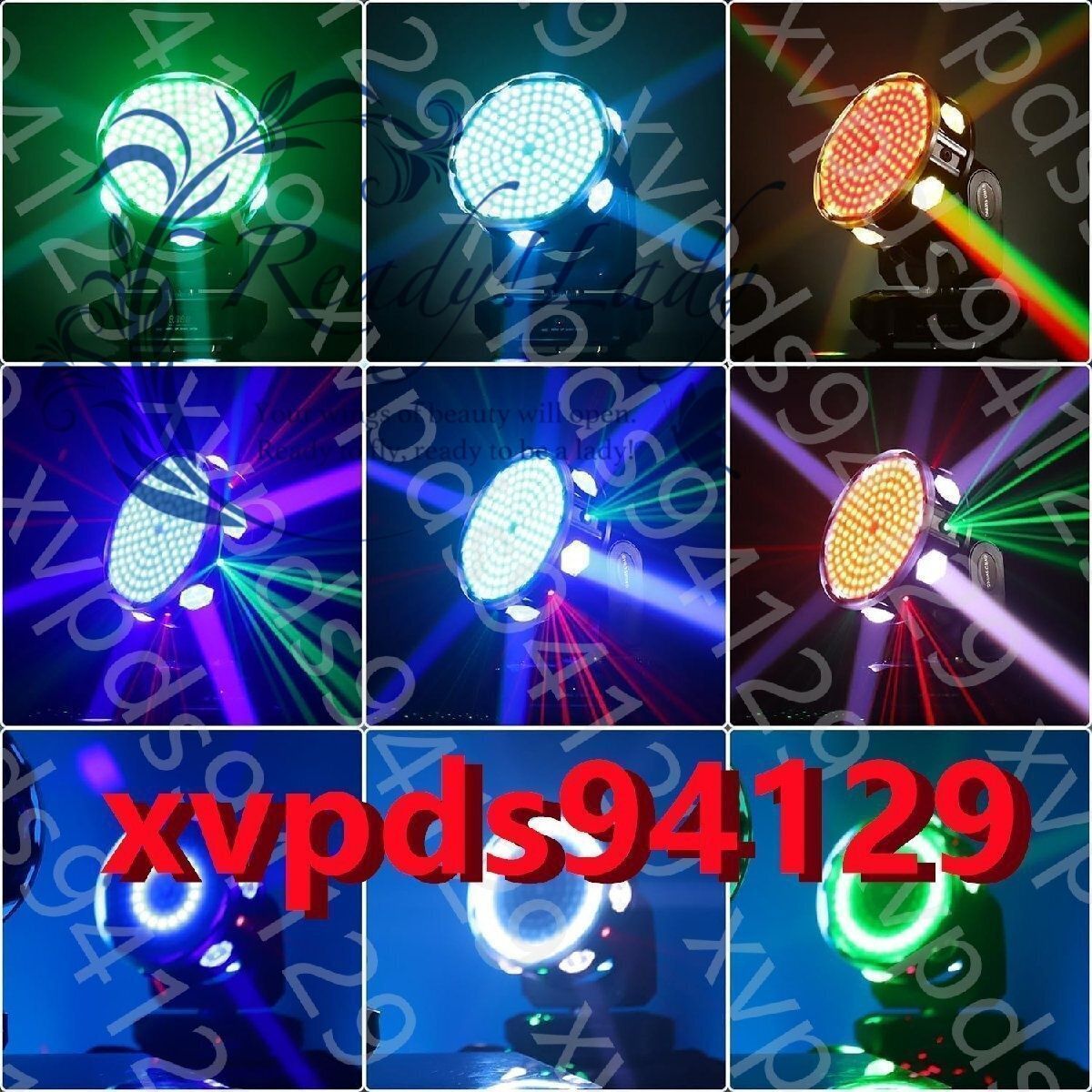3軸回転LEDステージライト DMX512＆サウンド起動RGBWパーティー用ストロボ